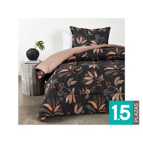 Plumón Nouveau negro 1.5 plazas