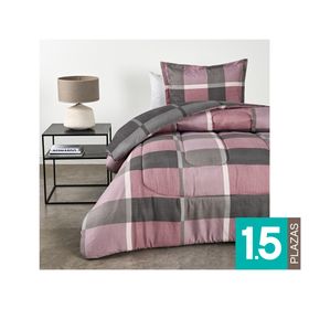 Plumón Check rosado 1.5 plazas