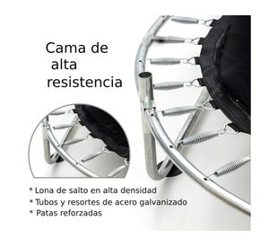 Cama elástica entretenida rojo 173x140 cm