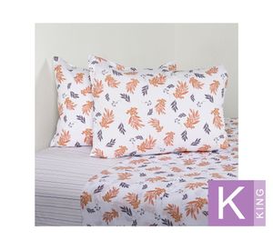 Sábanas King 144 hilos Lavanda rosa