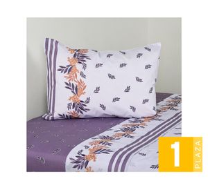 Sábanas 1 plaza 144 hilos Lavanda Lila