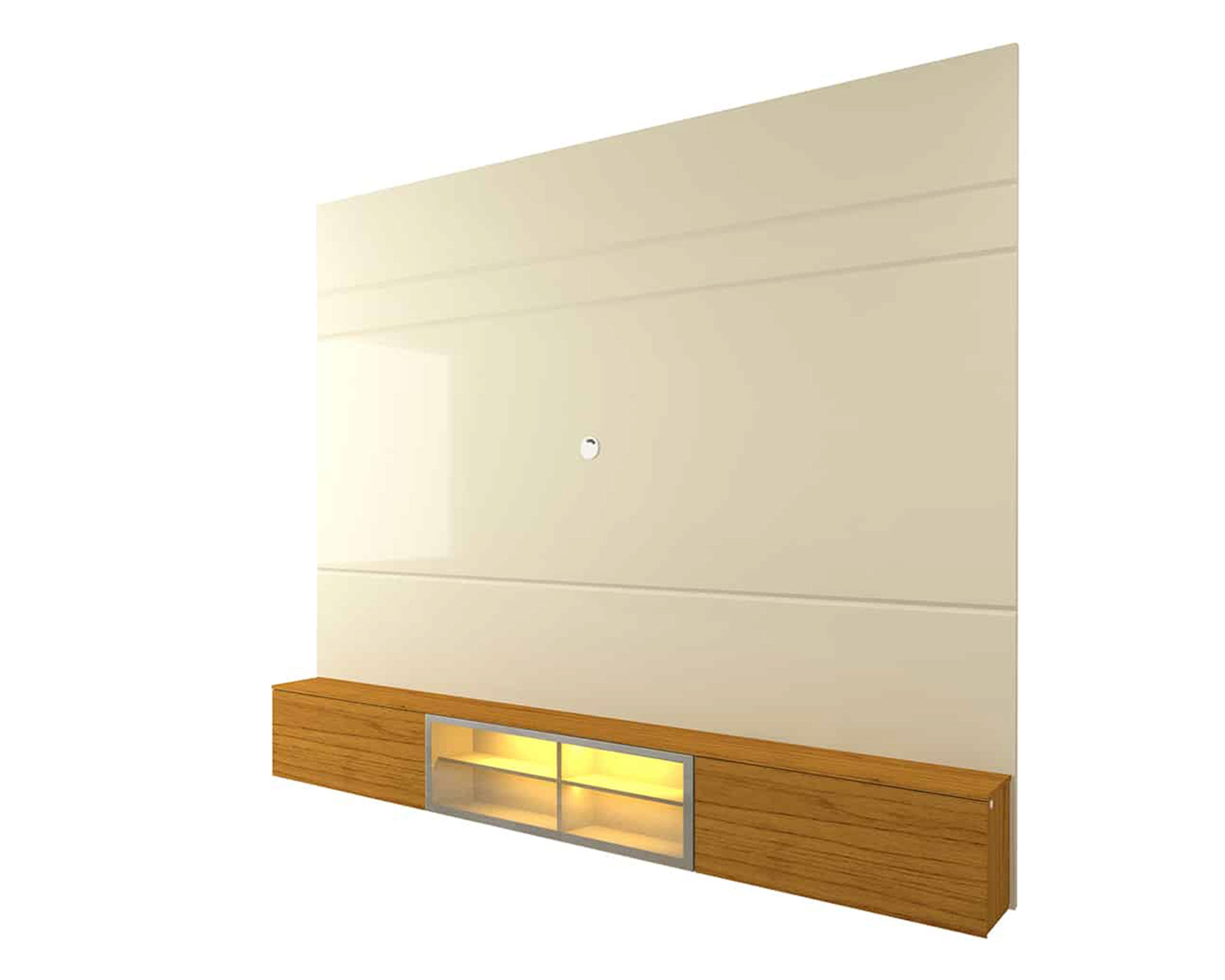 PANEL TV M344 HASTA 65 PULGADAS COLOR FREIJO OFF WHITE
