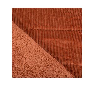 Plumón Corduroy sherpa café 2 plazas