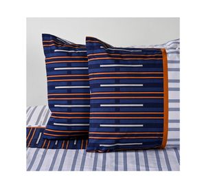 Sábanas 2 plazas 144 hilos Trazos azul