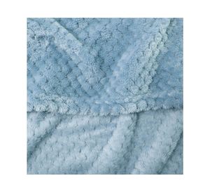 Frazada Popcorn celeste 2 plazas