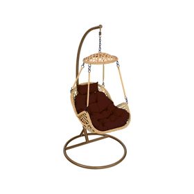 Silla colgante Nipona caramelo café