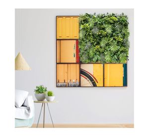 Jardín vertical Hawái verde 5 cm 100x100 cm