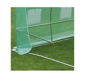 Invernadero túnel armable HBIP04X verde claro 1000x200x300 cm