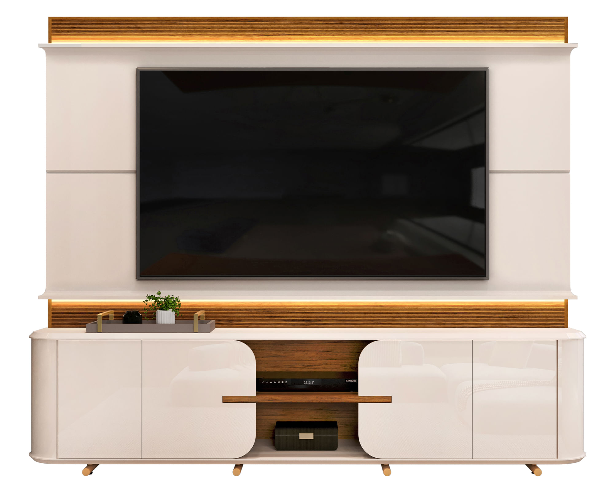 Altavisión Home Lord Off White/Freijo 75''