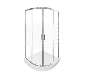 Shower curvo Elegant líneas curvas transparente 185x90x90 cm