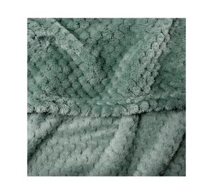 Frazada Popcorn verde 2 plazas