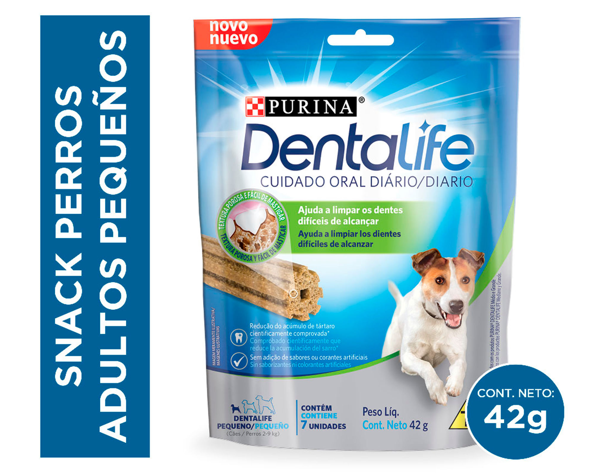 Snack para perros adulto razas pequeñas sabor pollo 42 g a $1.990