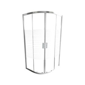 Shower curvo Elegant LR sin receptáculo 185x90x90 cm