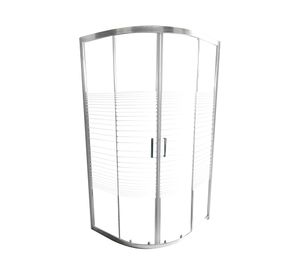 Shower curvo Elegant LR sin receptáculo 185x90x90 cm