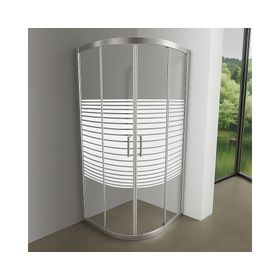 Shower curvo Elegant LR sin receptáculo 185x90x90 cm