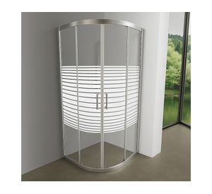 Shower curvo Elegant LR sin receptáculo 185x90x90 cm