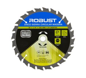 Disco sierra circular madera 7-1/4'' 24 dientes