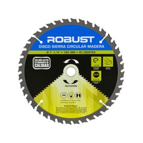 Disco sierra circular madera 7-1/4'' 40 dientes