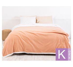 Frazada Polar Sherpa camel king 1 un.