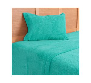 Juego sábanas 1.5 plazas sherpa lisa calipso