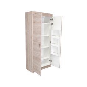 Despensa cocina Varese ceniza/blanco
