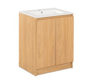 Mueble vanitorio Lisboa zócalo 82x61x46.5 cm olmo