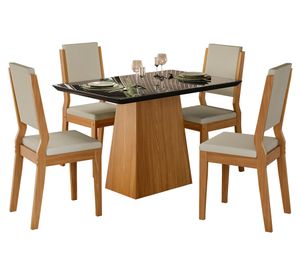 Comedor 4 personas rectangular Barbi