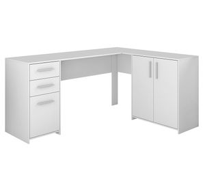 Escritorio Yeda blanco 2 cajones 3 puertas