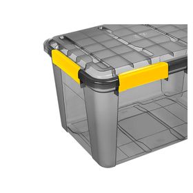 Caja organizadora 50 lt negro transparente