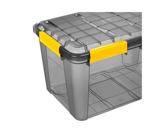 Caja organizadora 50 lt negro transparente