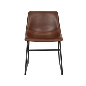 Silla PU Carlo café 74x53x48 cm