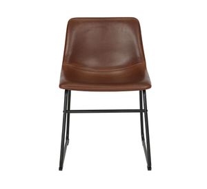 Silla PU Carlo café 74x53x48 cm