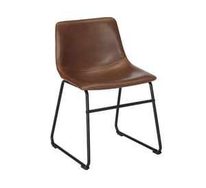Silla PU Carlo café 74x53x48 cm