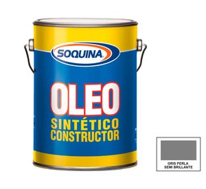 Óleo sintético constructor gris perla 1 galón