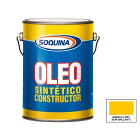 Óleo sintético constructor amarillo rey 1 galón