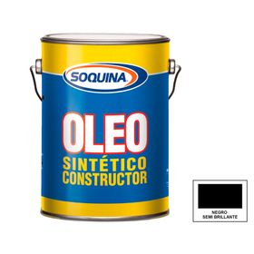 Óleo sintético constructor negro 1 galón
