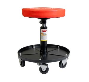 Asiento ajustable mecánicos rojo/negro