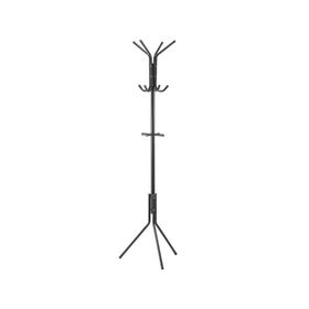 Perchero 12 ganchos negro 171x37x42 cm