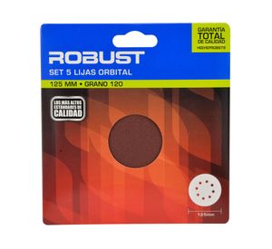 Lija orbital Grano 120 125 mm 5 unidades