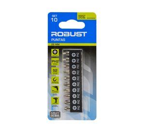 Set Punta Phillips níquel 10 piezas