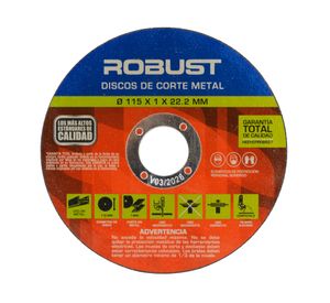 Disco corte 115 mm 5 piezas