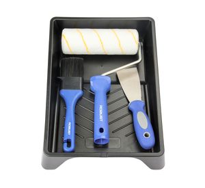 Set Bandeja + rodillo + espátula + brocha