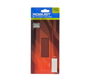 Lija sin agujero Grano 40 230x93 mm 5 unidades