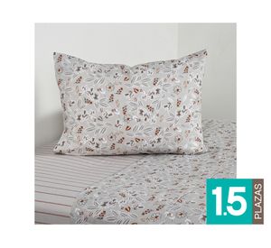 Juego sábanas 1.5 plazas 200 hilos Shadow gris