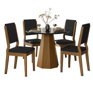 Comedor 4 sillas Isis 80x100x100 cm