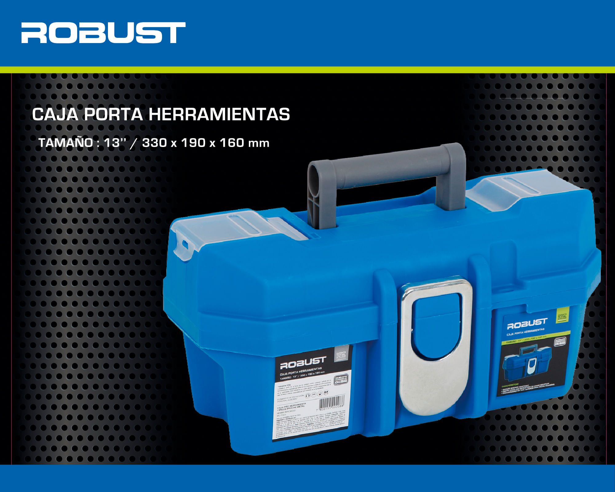 Caja portaherramientas 13'' Robust | Easy.cl