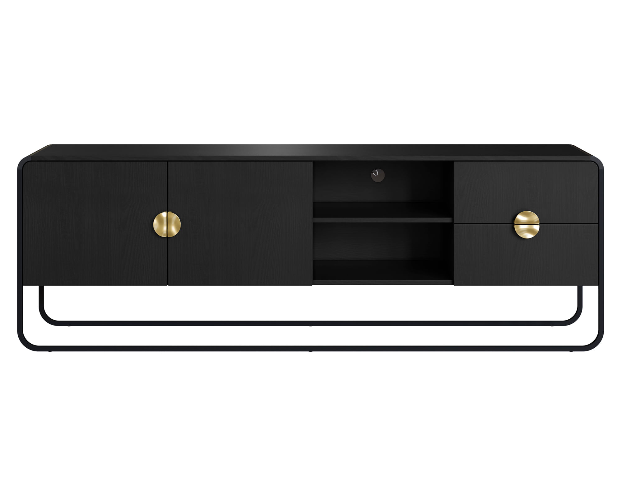 Decocasa Rack TV 65" negro