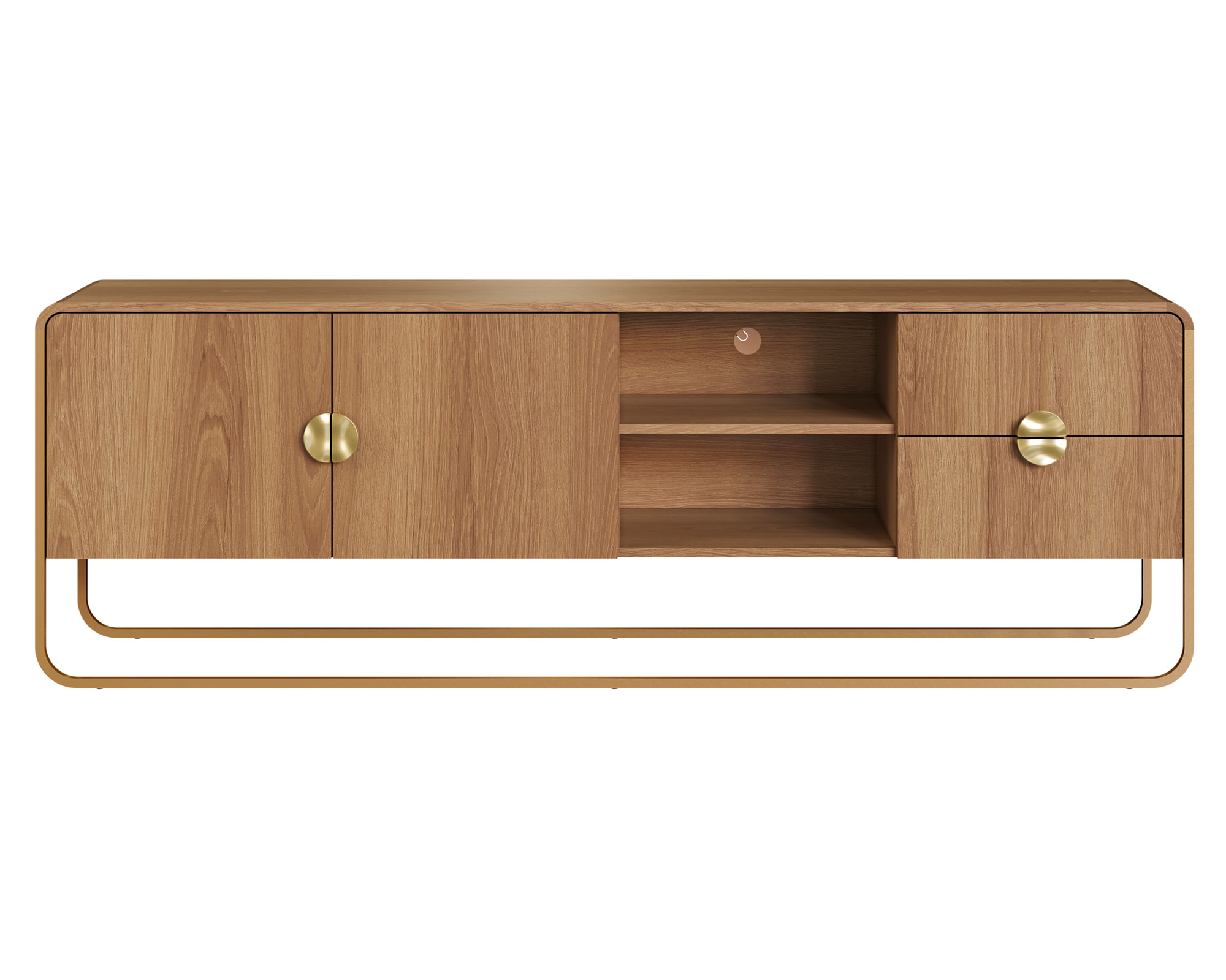 Decocasa Rack TV 55" café natural