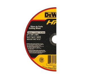 Disco corte 7x1/8x7/8'' Inox/metal plano DW84704