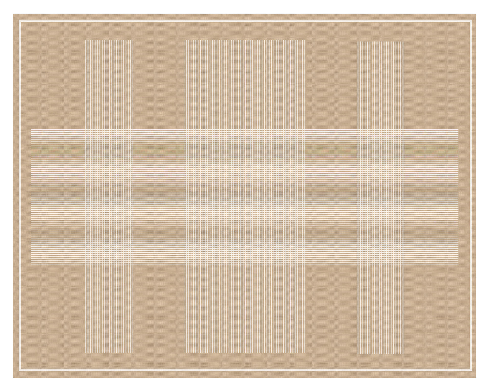 M+Design Alfombra Flatweave Flox beige 230x160 cm